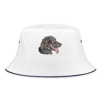 Quaildog - Bucket Hat - white/navy - Front