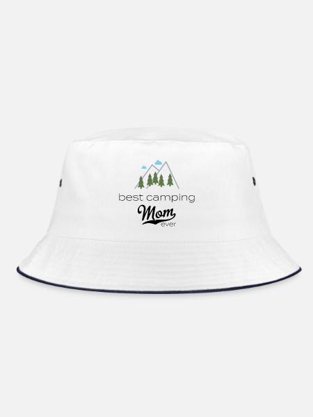 camper - Bucket Hat - white/navy - Front