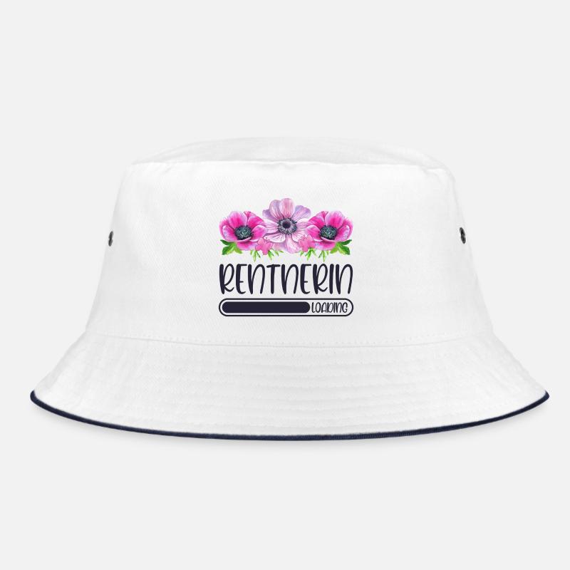 Rentnerin Loading Blumen Bucket Hat