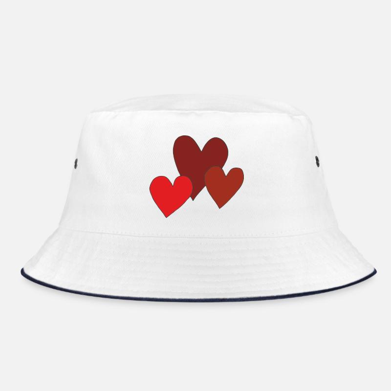 hearts 3 times Bucket Hat