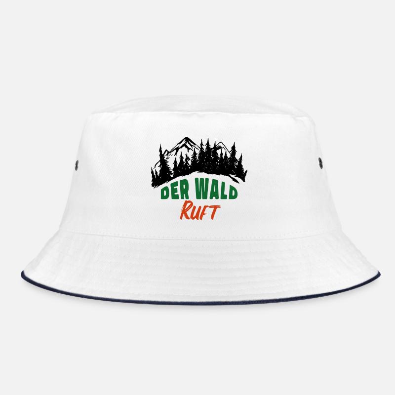 Der Wald ruft Förster Waldarbeit Natur Freizeit Bucket Hat