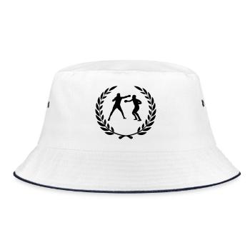 Boxing - Bucket Hat - white/navy - Front