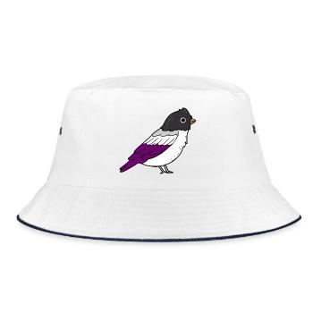 Asexué Bird Ace Pride - Bob - blanc/marine - Devant