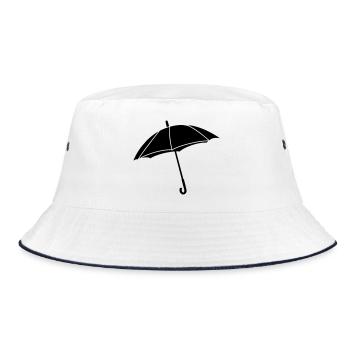 Umbrella - Bucket Hat - white/navy - Front