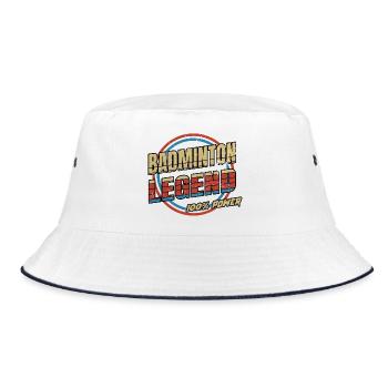 Badminton Legend - Bucket Hat - white/navy - Front