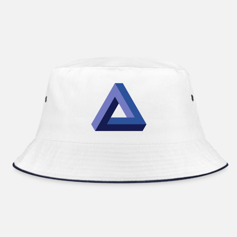 Optical illusion triangle Bucket Hat