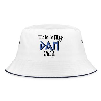 This is my DAM shirt - Percy Jackson inspired art - Bucket Hat - white/navy - Front