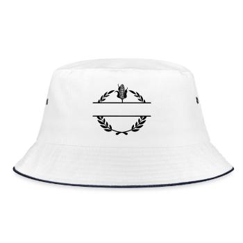 Proud of the farmer corn - Bucket Hat - white/navy - Front
