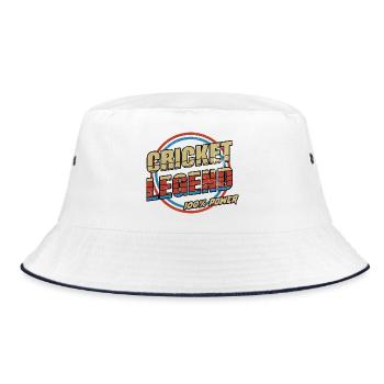 Design sportif légendaire du cricket - Bob - blanc/marine - Devant