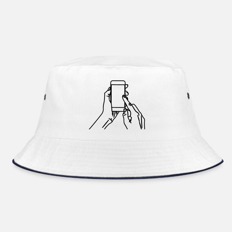Smartphone in der Hand Bucket Hat