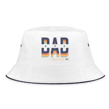Dad Bod powered by Me - Bob - blanc/marine - Devant