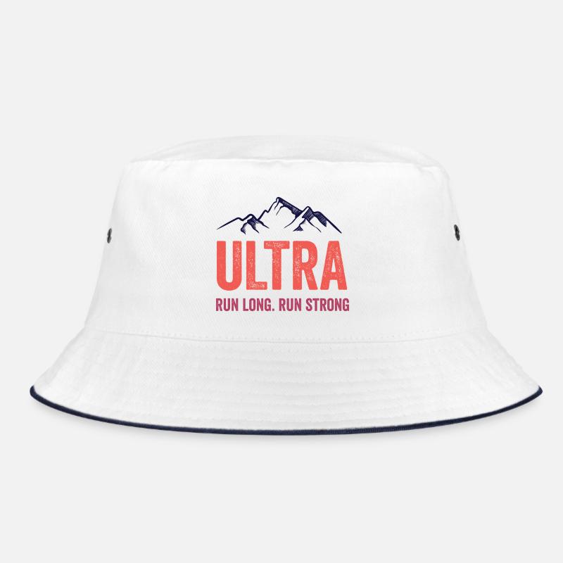 Ultra Running - Run Long. Run Strong. Bucket Hat