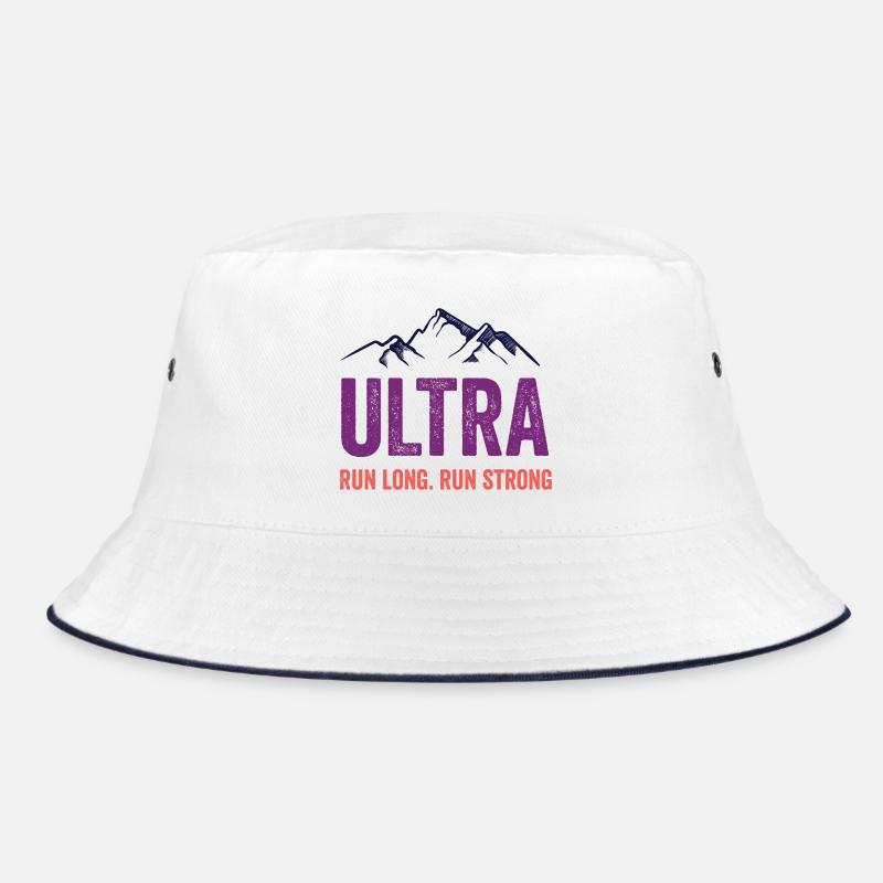 Ultra Running - Run Long. Run Strong. Bucket Hat