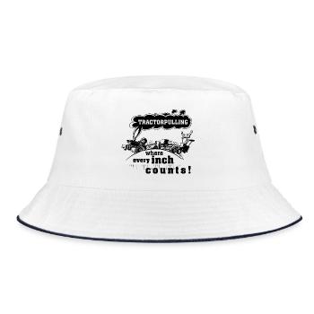 tp where every inch counts - Bucket Hat - white/navy - Front