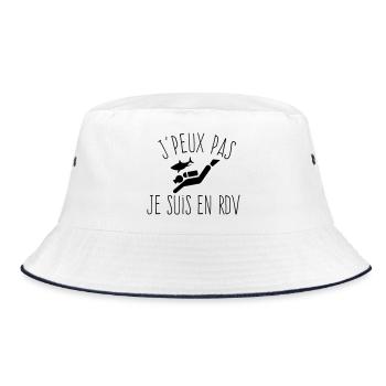 J'peux pas je suis en RDV - Humour Plongée - Bob - blanc/marine - Devant