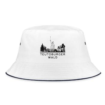 Teutoburger Wald - Bucket Hat - Weiß/Navy - Vorne