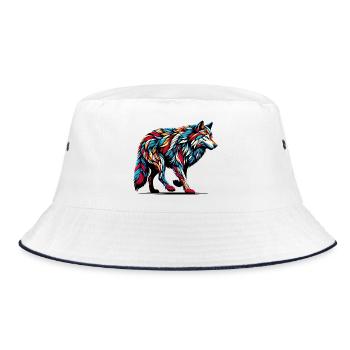 Loup - Bob - blanc/marine - Devant