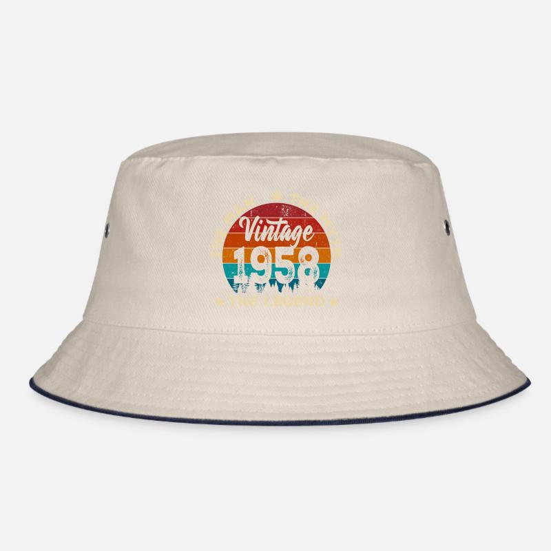 Vintage 1958 Legend Circle Bucket Hat