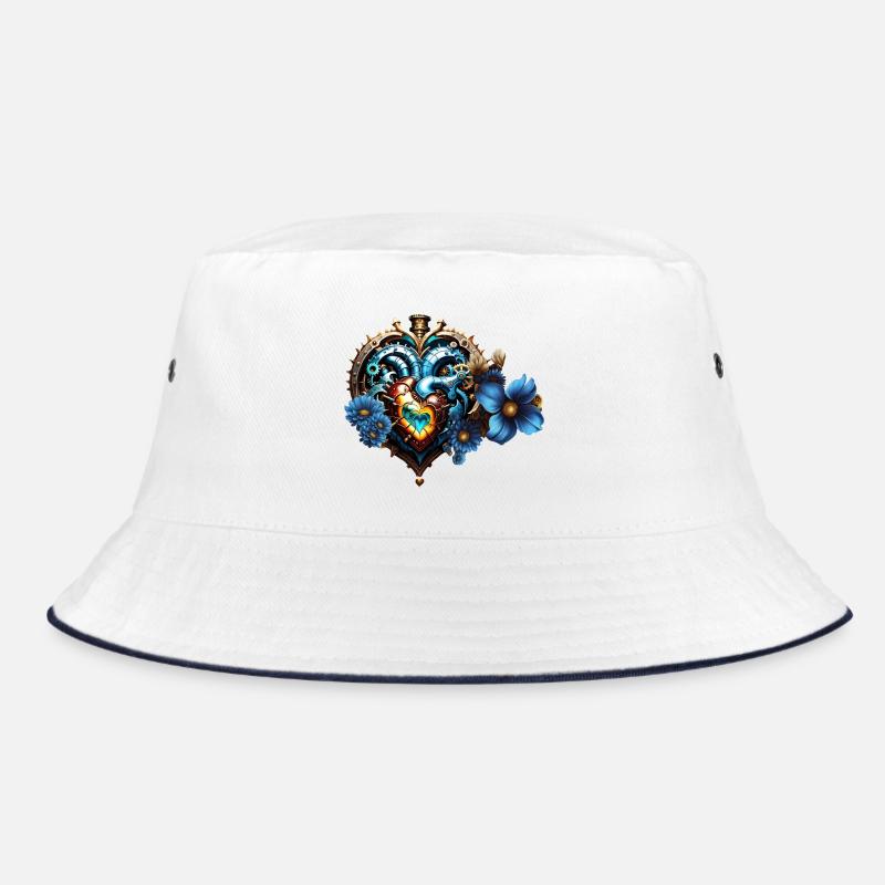 Fantastisches Steampunk-Herz Bucket Hat