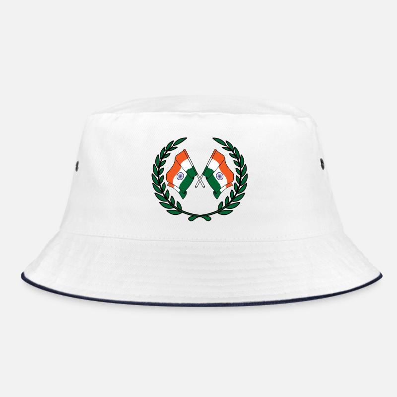 Drapeaux Inde en couronne de laurier Bob