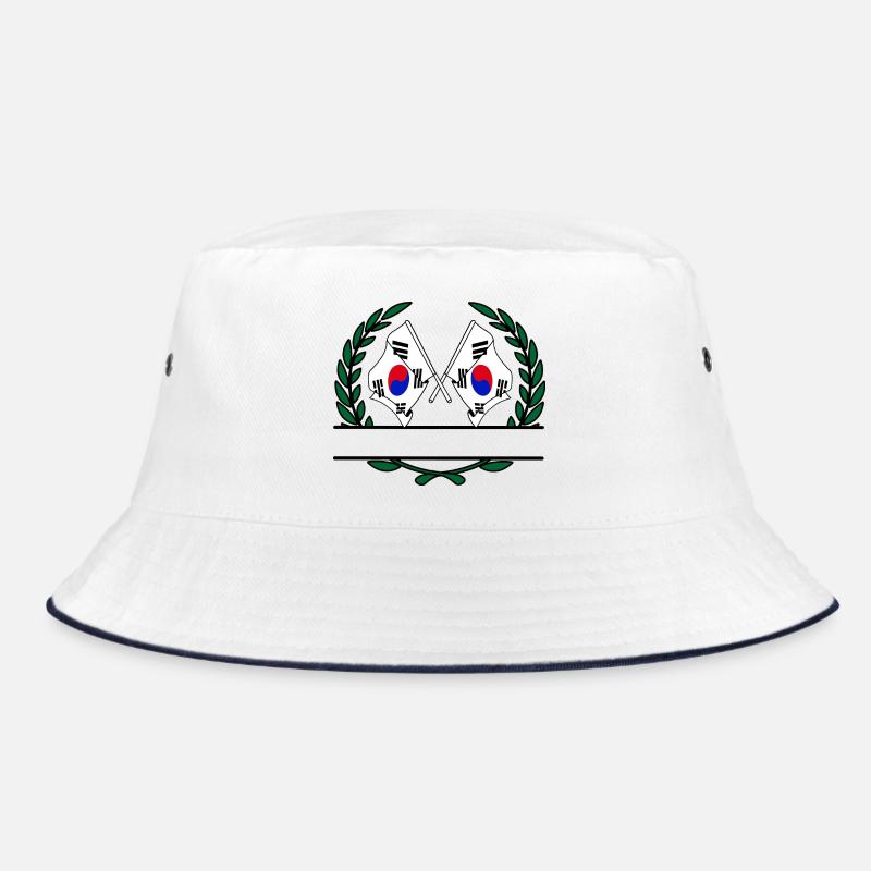 Drapeaux Corée du Sud, bannière couronne de laurier Bob