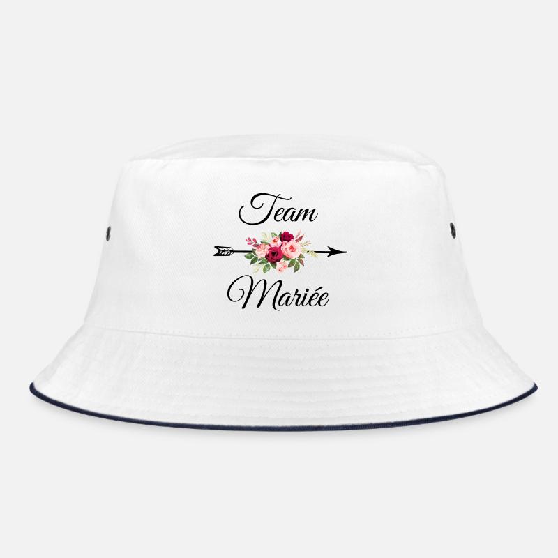 Team The Bride Arrow Flower Bouquet Bucket Hat