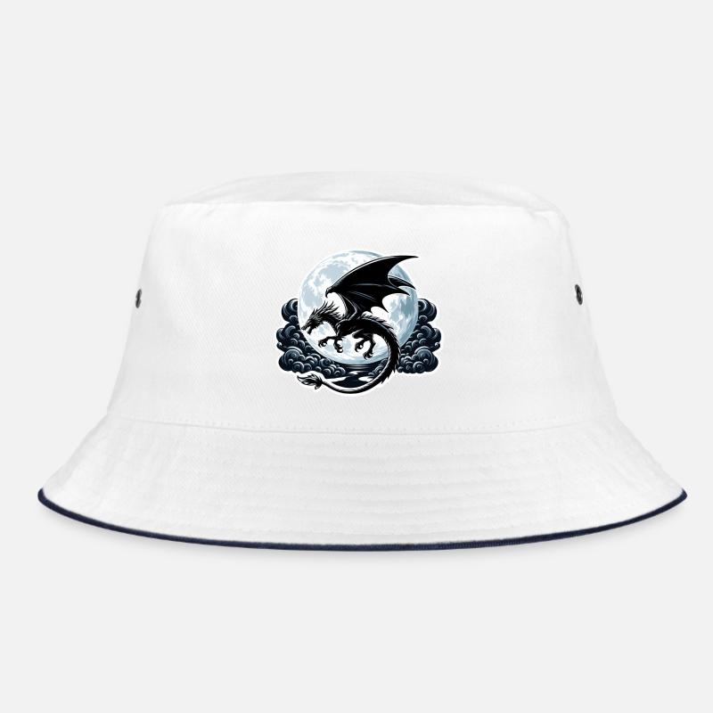 Mystische Drachen-Silhouette Bucket Hat