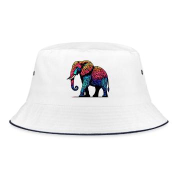 Éléphant - Bob - blanc/marine - Devant