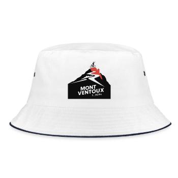 Mont Ventoux - der Radweg bis zum Gipfel - Bucket Hat - Weiß/Navy - Vorne