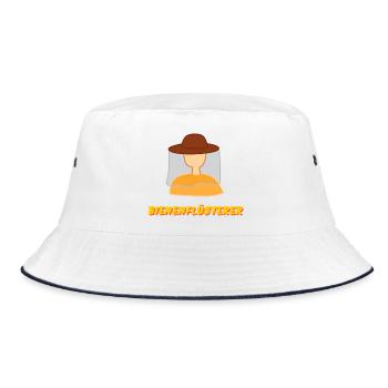 bienenflüsterer - Bucket Hat - Weiß/Navy - Vorne