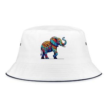 Éléphant - Bob - blanc/marine - Devant