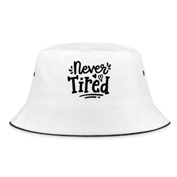 Kleinkind Kinder - Bucket Hat - Weiß/Navy - Vorne
