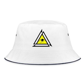Spider - Bucket Hat - white/navy - Front