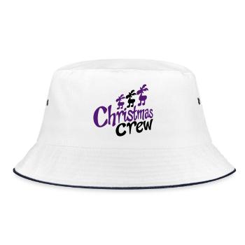 funny team at Christmas - Bucket Hat - white/navy - Front