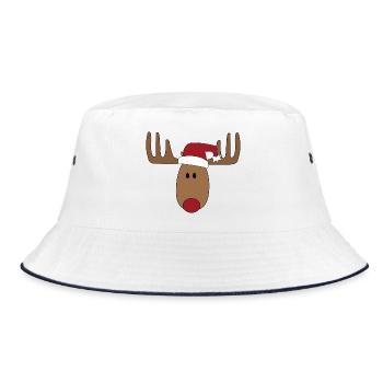Orignal de Noël - Bob - blanc/marine - Devant