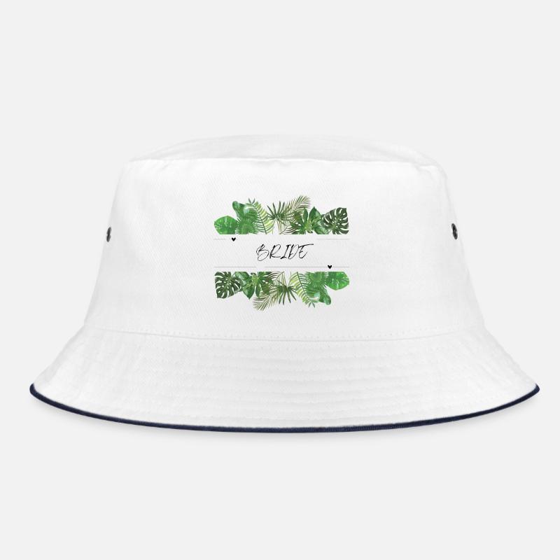 Feuilles de palmier vert mariée Bob