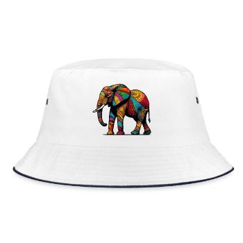Éléphant - Bob - blanc/marine - Devant