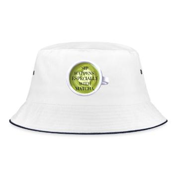 Siroter se produit avec Matcha - Bob - blanc/marine - Devant