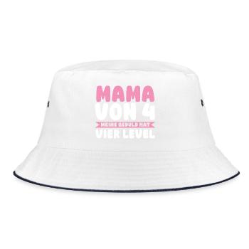 Maman de 4 enfants - Bob - blanc/marine - Devant