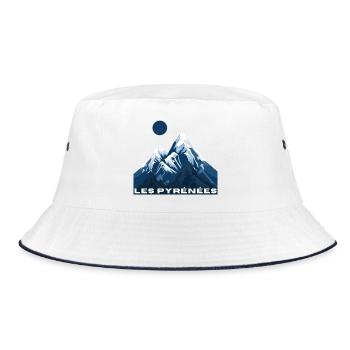 Les Pyrénées - idée cadeau - Bob - blanc/marine - Devant