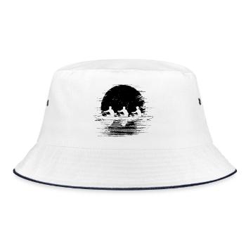 Rowing team - Bucket Hat - white/navy - Front