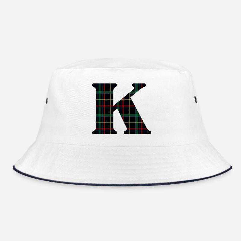 Monogram k scottish tartan Bucket Hat