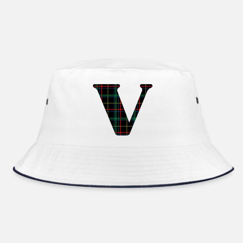 Monogram v scottish tartan Bucket Hat