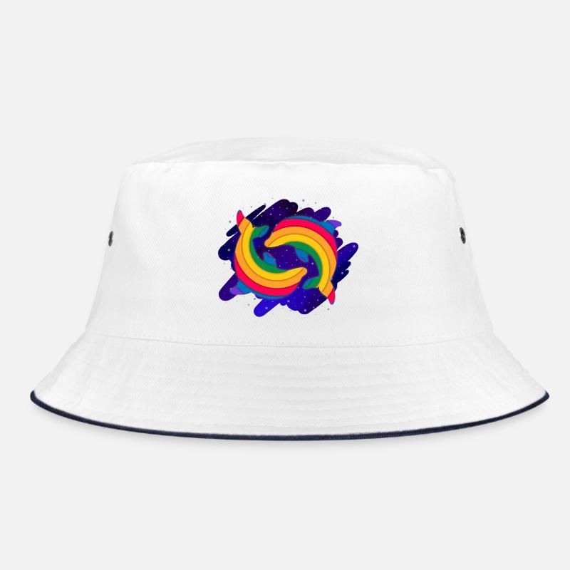 Regenbogen Delfine (Himmel) Bucket Hat