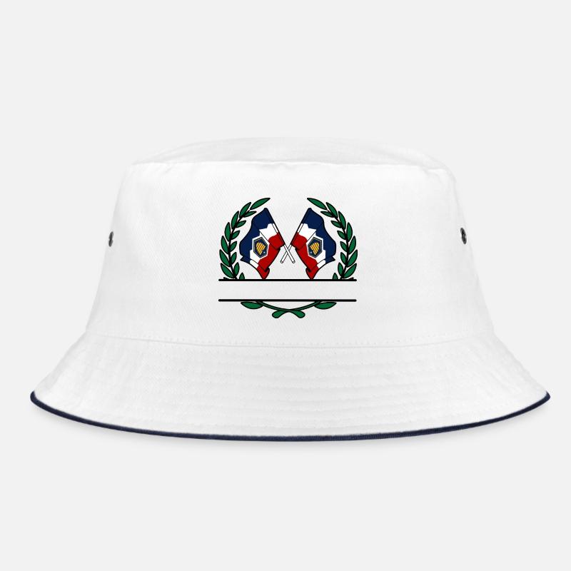 Flags USA Utah laurel wreath banner Bucket Hat