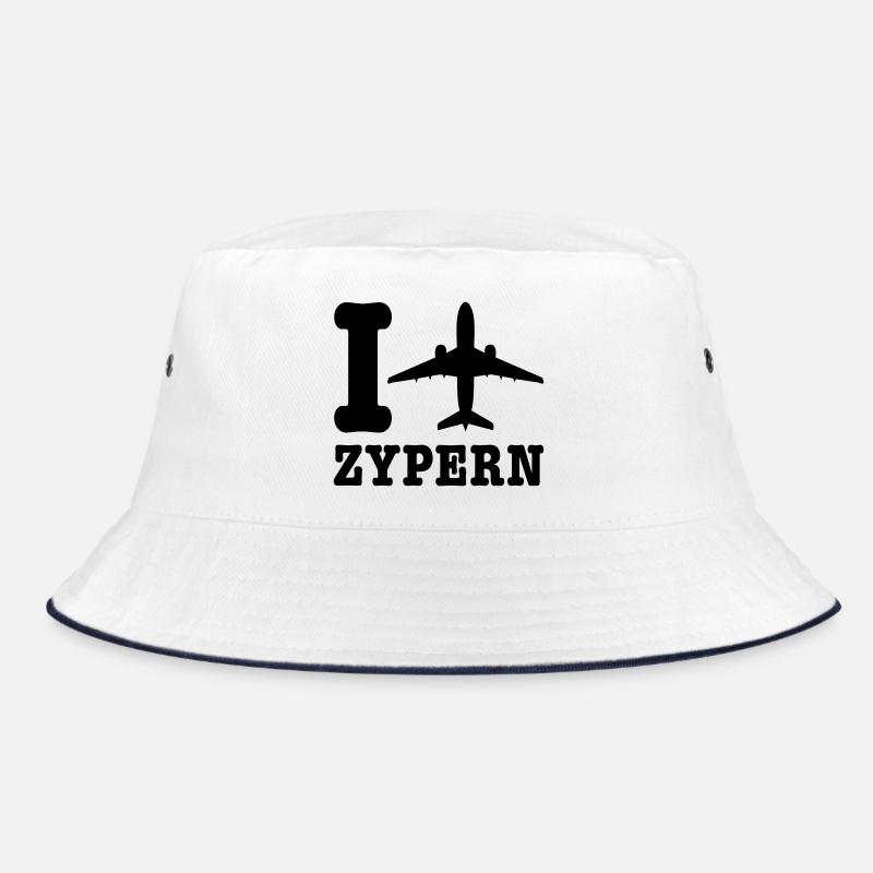 Cyprus Holidays - Bucket Hat - white/navy