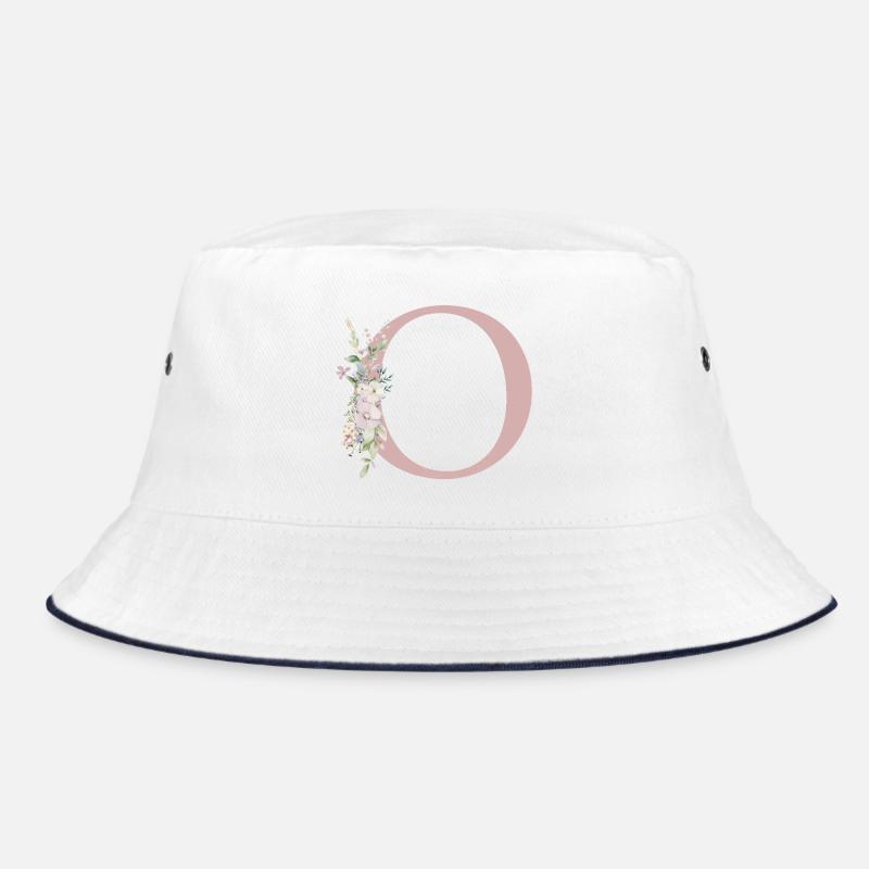 O Monogram, Floral, Customizable Bucket Hat