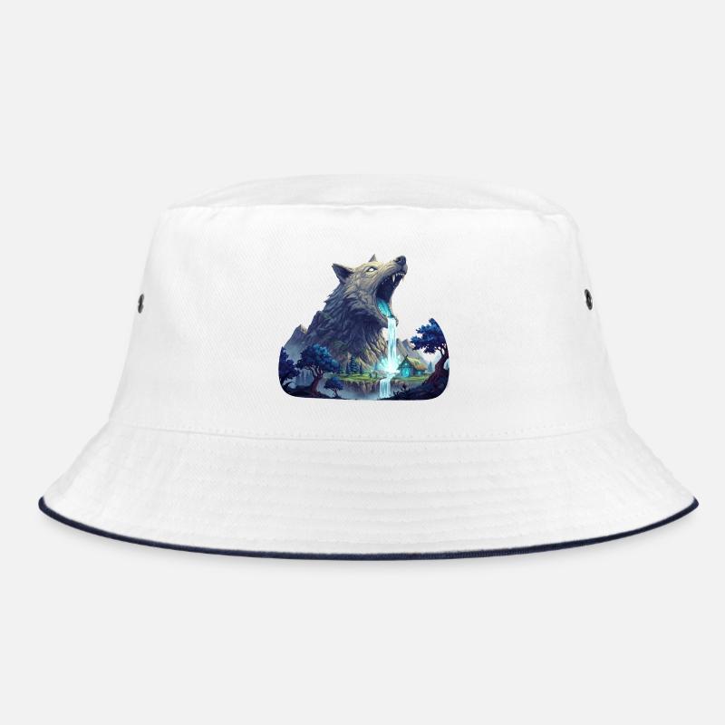 Wolf Waterfall Bucket Hat