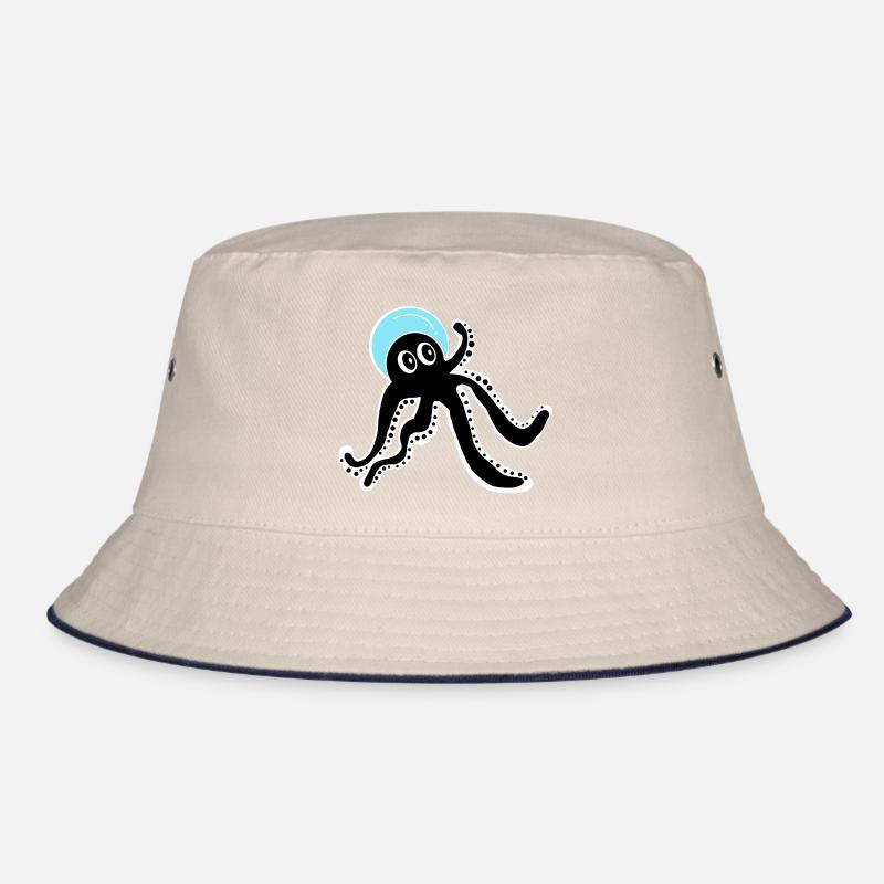 Black Octopus Bucket Hat
