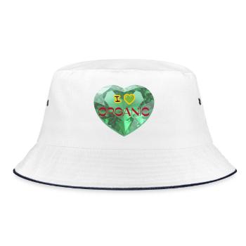 Diamond Heart I Love Bio - Bob - blanc/marine - Devant
